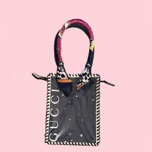 New Listing!!! 
Handmade Blue and Cream and Mini Tote Bag